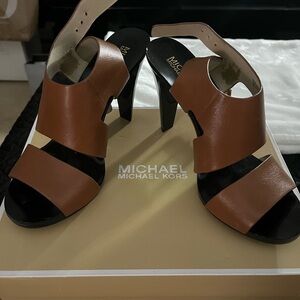 Michael Kors Tan Heeled Sandals